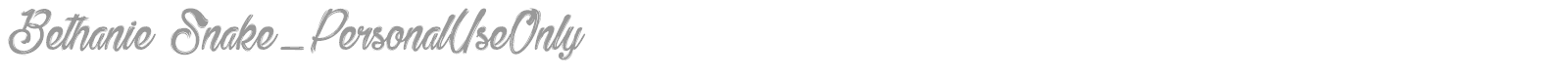 Bethanie Snake font preview